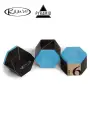 Мел для бильярда Kamui Roku Pyramid Sky Blue, для наклейки, шестигранный, синий, 1 шт.