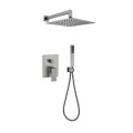 Душевая система скрытого монтажа Grocenberg GB5089BG-3 Графит, высокий душ