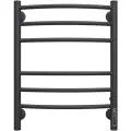 Полотенцесушитель электрический Классик П6 450х600 эКС 9005 (черный) матовый терминус ( new встроен диммер) TERMINUS