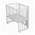 Приставная детская кроватка для новорожденных Pituso Baby белая