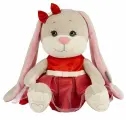 Игрушка мягкая Jack&Lin Зайка в нарядном красном платьице 250мм