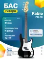 Бас-гитара 39 Черная Precision Bass Fabio PB-10 BK
