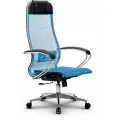 Кресло компьютерное МЕТТА-4/подл.131/осн. Synchro 004 Васильковый