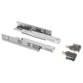 Направляющие скрытый монтаж  MODERN SLIDE L-250 полного выдвижения для деревянных ящиков с доводчиком