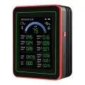 Tuya Wi-Fi 18 в 1, детектор качества воздуха, TFT-дисплей, портативный AQI PM0.3 PM1.0 PM2.5 PM10 CO CO2 TVOC HCHO-тестер, управление через приложение, Black