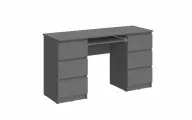 Стол письменный Челси с 6-ю выдвижными ящиками (Графит/Графит)