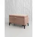 Банкетка для прихожей с ящиком MisSofa, 70х40х34 см, велюр, ЛДСП
