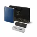 Подарочный набор: Шариковая ручка Parker Jotter Essential, Royal Blue CT Ежедневник синий недатированный 1953186