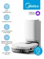 Робот-пылесос Midea VCR S8 EVO Plus WH, 8000 Па, RU версия, самоочистка, виброшвабра, Wi-Fi, LiDAR, турбощетка