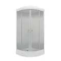 Душевая кабина Triton Лайт 90х90 А, низкий поддон, лайт, четверть круга, цвет профиля белый