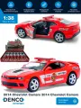Металлическая машинка 1:38 2014 Chevrolet Camaro KT5383DPR, инерционная / Fire Fighter