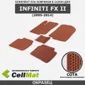 ЭВА ЕВА EVA коврики CellMat в салон Infiniti FX II, Инфинити ФХ, 2-ое поколение, 2005-2014