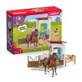 Игровой набор и фигурки Schleich «Конюшня с Ханной и Кайеной» серии Horse Club, 42710
