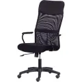 Кресло UT-Easy Chair 618 сетка/кож. зам, черный, 36-6/W-11
