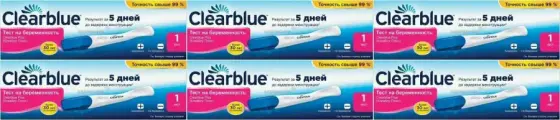 Тест на беременность Clearblue Plus, 6 уп