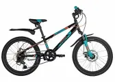 Велосипед NOVATRACK 20 EXTREME черный, сталь, 6 скоростей