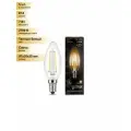 (5 шт.) Светодиодная лампочка Gauss Filament Свеча E14 7W(550lm) 2700K 2K прозр. 97x35 филамент (нитевидная), 103801107 Теплый белый. Цоколь E14