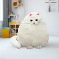 Мягкая Игрушка подушка КОТ Облачко Беляш белый 28 см Эврика, обнимашка Шар Персидский кот, подарок на 14 февраля, 23 февраля, 8 марта
