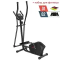 Эллиптический тренажер UNIX Fit SL-340 магнитный, до 120кг, для рук, ног и ягодиц + набор для фитнеса