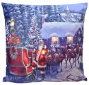 Новогодняя светящаяся подушка Рождественские Сюрпризы от Санты 45*45 см на батарейках, Kaemingk, 485503-2