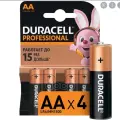 DURACELL Батарейки комплект 4 шт, DURACELL Basic, AA (LR06, 15А), алкалиновые, пальчиковые, блистер, MN 1500 АА LR6