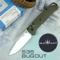 Нож складной Benchmade Bugout 535 Green / Нож туристический из высокоуглеродистой стали / Drop Point Зеленый