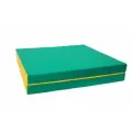 Мат гимнастический КМС Мат № 8 (100 х 200 х 10) складной 1 сложение  зелёно/жёлтый