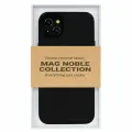 Чехол с MagSafe для iPhone 13 оригинальная кожа MAG NOBLE COLLECTION — Чёрный