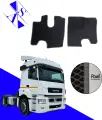Автомобильные коврики EVA/ЕВА/ЭВА для КАМАЗ 5490 Нео/KAMAZ 5490 Neo 2013-н. в черный темно серый