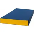 Мат спортивный KMSsport №1, 100 х 50 х 10, 1 секция синий жёлтый