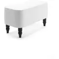 Банкетка пуф MONOFIX буно в прихожую, спальню, экокожа белый