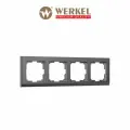 Рамка Werkel на 4 поста Stark (графит матовый) W0041864