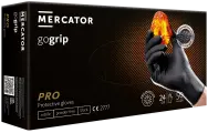 Перчатки особо прочные нитриловые размер XXL, Меркатор/Mercator GoGrip, защитные черные, 25 пар