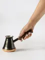 Турка / Джезва для кофе медная Лунная ночь 350 мл, черный