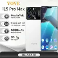 Игровой смартфон i15 Pro Max, Helio G99, 512GB, 6,74, 90Hz，оригинал，белый-（Выбор для студентов）