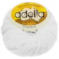 Пряжа ADELIA FIONA 50% шерсть, 50% акрил 10 шт.х50г 90м №002 белый