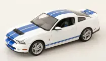 Модель коллекционная GREENLIGHT Ford shelby GT500 2011 white blue