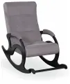 Кресло-качалка для взрослых с подножкой для дома Ларгус 4 Галька