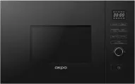 Встраиваемая микроволновая печь AKPO MEA 82008 MEP02 BL, 20 л, высота 38 см, черный, Китай