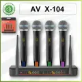 Atomic Voice X-104 - вокальная радиосистема, 4 радиомикрофона, кейс для хранения/переноски, UHF, серия PRO