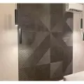 Стеновые панели декоративные из МДФ 3D / Цвет: темный бетон / 4шт
