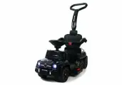 Толокар электромобиль Mercedes-Benz A010AA-H с родительской ручкой, бортиками, багажником, машина каталка до 30 кг, 3-7 лет