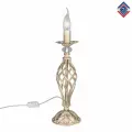 Настольная лампа свеча большая ковка прованс хрусталь S5092-1