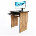 Компьютерный стол Минис+, 60х50х72.6 см, дуб вотан с чёрной кромкой