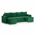 П-образный диван WESTENY ART-104 308х155х81, 150х280, 4 места, зеленый велюр