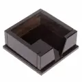 Лоток для бумаг Кубарик из черного обсидиана 125802