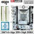 Комплект материнская плата Aigo X99L D4 PLUS + Xeon 2667V4 + 16GB DDR4 ECC REG 2x8GB White