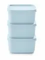 Контейнер для хранения Кубикс голубой 3 шт. (650 мл) Tupperware