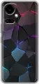 Чехол для Tecno Camon 19 с принтом геометрия неона (Техно Камон 19)
