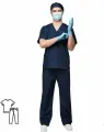 Костюм хирурга универс./м05-КБР т. синий (р.56-58) р.170-176, 1413929